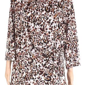 New Women's animal print Blouse Size 1X Plus
